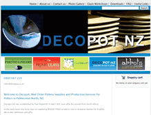 Tablet Screenshot of decopot.co.nz
